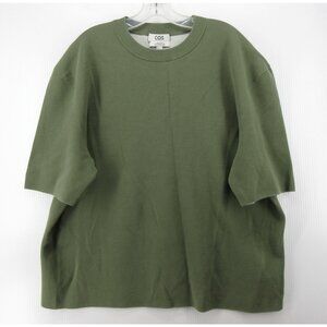 Cos Shirt XL Pullover Relaxed Fit Minimalist Textured Knit Crewneck